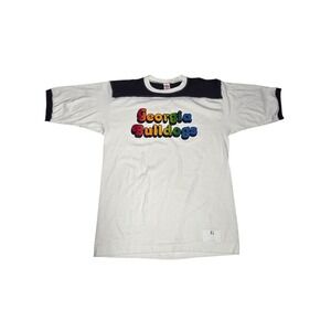 Vintage 70s Georgia Bulldogs T-Shirt XL | Wolf Brand USA  Retro NCAA Color Block